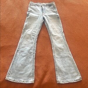 Zara Light Blue Flared Jeans for Women